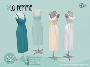 Sims 4 — La Femme Mannequin by SIMcredible! — by SIMcredibledesigns.com available at TSR 4 colors variations