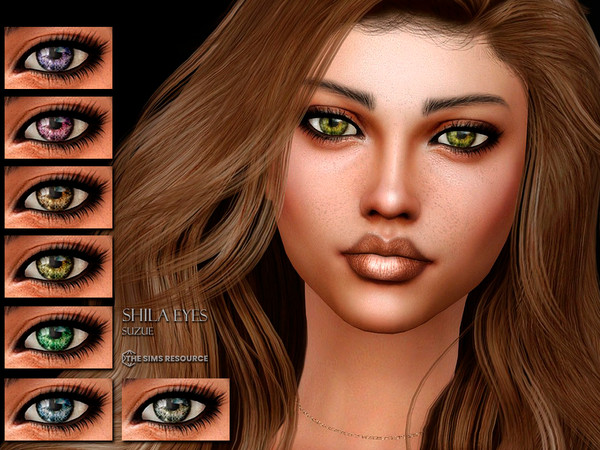 Sims 4 — Shila Eyes N26 by Suzue — -10 Swatches -Facepaint Category -For all Ages and Genders -HQ Compatible