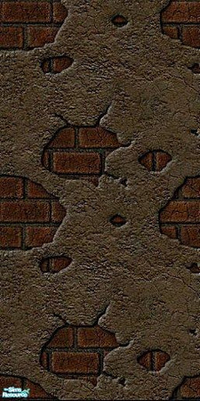 Sims 2 — My Quake Wall set 2 - Brick and.... by Dr. Macabre — Brick and concrete walls always looked so cool to me,