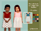 Sims 4 — Dress with hearts on a chifon skirt Toddler by MysteriousOo — Dress with hearts on a chifon skirt for toddlers