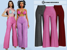 Sims 4 — Jules Pants by couquett — beautiful, elegant, and colorful pants 16 Swatches HQ mod compatible all Lod All Map