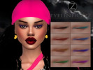 Sims 4 — EYELINER Z22 by ZENX — -Base Game -All Age -For Female -8 colors -Works with all of skins -Compatible with HQ