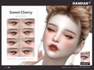 Sims 4 — Sweet Cherry Mole N1 by DANDAN-owo — SkinDetailFreckles category *8 swatches *all genders *all ages *Base Game