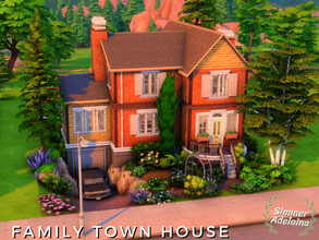Sims 4 — Family Town House by simmer_adelaina — This town house is the perfect match for a family with one toddler and