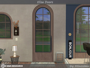 Sims 4 — Elisa Doors by Mincsims — The set consists of 8 doors. -They are all for 2 tiles -2x4 for medium wall -2x3 for