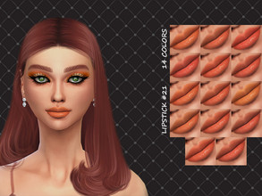Sims 4 — LIPSTICK #21 by MELDEANNE — Created for: The Sims 4 - CATEGORY: LIPSTICK - SWATCHES: 14 - GENDER: FEMALE