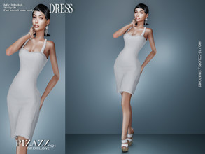 Sims 4 — Soft Elegance Dress by pizazz — Dress for your sims 4 games. The dress is stylish and modern. Great for that