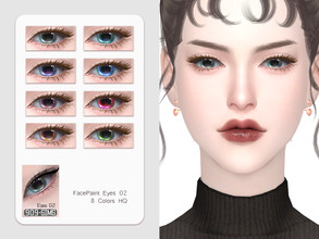 Sims 4 — Eyes_02_HQ by 909SIMS — facepaint eyes 8 colors HQ