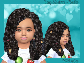 Sims 4 — Long and Natural ~ Toddler by drteekaycee — This gorgeous hairstyle shows off the fashionista of your toddler