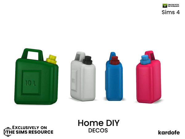 Sims 4 — kardofe_Home DIY_Canister by kardofe — Plastic canister, decorative, in four colour options, decorative