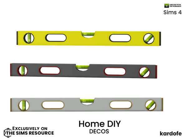 Sims 4 — kardofe_Home DIY_spirit level by kardofe — Spirit level, in three colour options, decorative