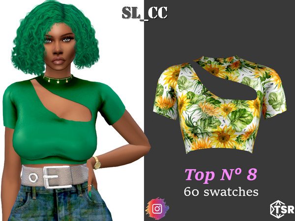 Sims 4 — Top 8 by Mona — -New mesh- -60 swatches- -Teen to elder- -All Maps- -All Lods- -HQ- -Catalog Thumbnail-