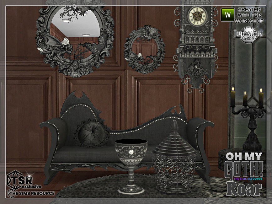 The Sims Resource - Oh my Goth Roar livingroom