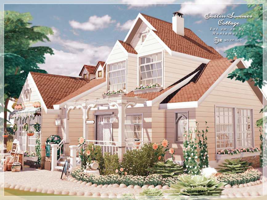 The Sims Resource - Endless Summer Cottage No CC Lot