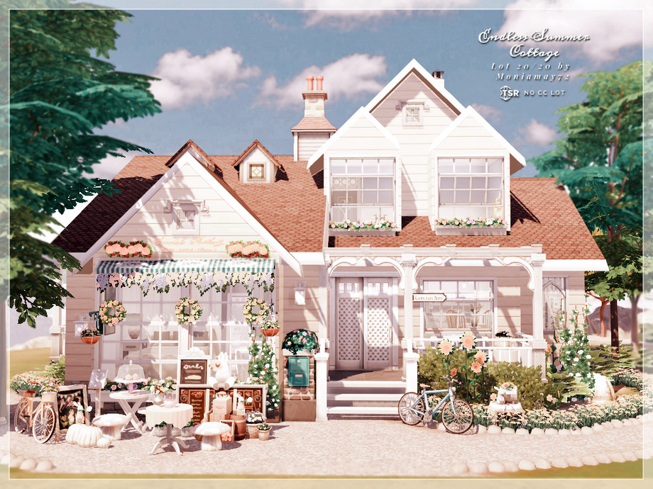 The Sims Resource - Endless Summer Cottage No CC Lot