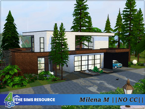 Sims 4 — Milena M by Bozena — The house is located in the Brindleton Bay. Lot: 40 x 30 Value: $ 185 441 Lot type: