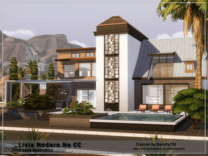 Sims 4 — Livia Modern No CC by Danuta720 — A very comfortable house for a big family. Cost: $ 173185 - 4 bedroom - 2