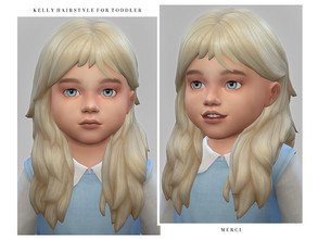 Sims 4 — Kelly Hairstyle for Toddler by -Merci- — New Maxis Match Hairstyle for Sims4. -For toddler. -Base Game