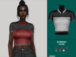 Sims 4 — Polo Shirt by BeatBBQ — - 8 Colors - All Texture Maps - New Mesh (All LODs) - Custom Thumbnail - HQ Compatible 