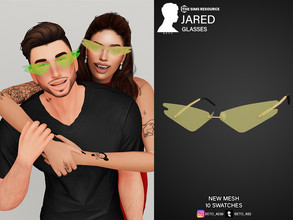 Sims 4 — Jared (Glasses) by Beto_ae0 — Funny glasses, enjoy them - 10 colors - New Mesh - All Lods - All maps