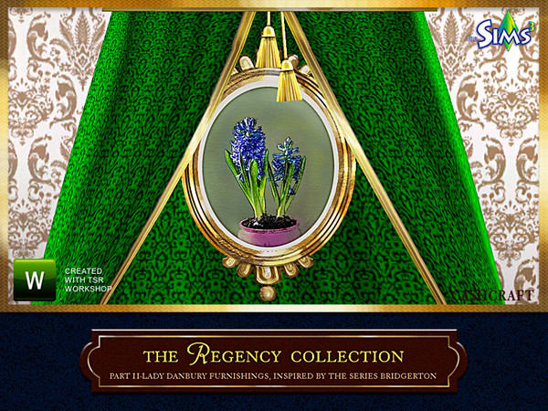 Sims 3 — Danbury Regency Collection Hyacinth Painting by Cashcraft — The hyacinth is the flower of happiness, love,