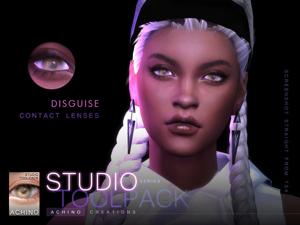 Sims 4 — Eye Color - Disguise by AchinoSims — 22 swatches (face paint).