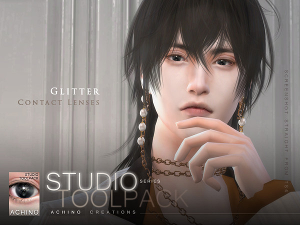 Sims 4 — Eye Color - Glitter by AchinoSims — 18 swatches (face paint).