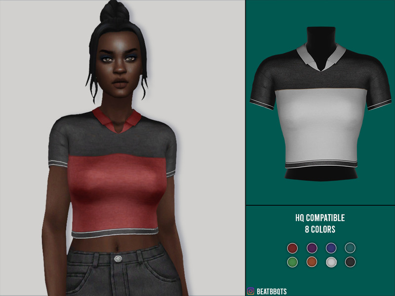 Sims 4 The Sims Resource | Polo Shirt by TSR Creator
