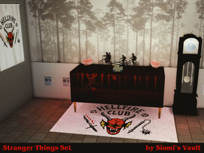 Sims 4 — STSet_Strangerrugs_bySiomisVault by siomisvault — 5 lovely Stranger rugs! Enjoy the upside down. Thanks for the