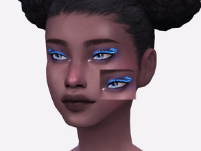 Sims 4 — Neon Heart Eyeliner by Sagittariah — base game compatible 8 swatch properly tagged enabled for all occults
