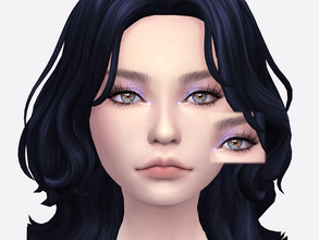 Sims 4 — Moonglow Eyeshadow by Sagittariah — base game compatible 6 swatch properly tagged enabled for all occults