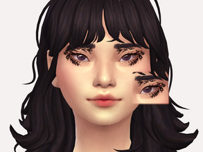 Sims 4 — Ink Rose Eyeliner by Sagittariah — base game compatible 3 swatches properly tagged enabled for all occults
