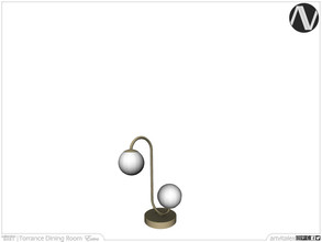 Sims 3 — Torrance Table Lamp by ArtVitalex — Dining Room Collection | All rights reserved | Belong to 2022 ArtVitalex@TSR