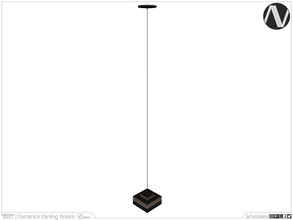 Sims 3 — Torrance Ceiling Lamp Square Tall by ArtVitalex — Dining Room Collection | All rights reserved | Belong to 2022