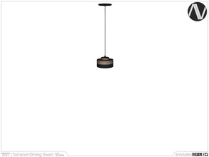Sims 3 — Torrance Ceiling Lamp Circle Short by ArtVitalex — Dining Room Collection | All rights reserved | Belong to 2022