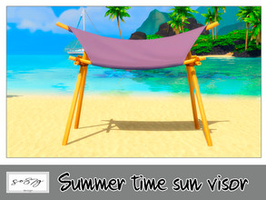 Sims 4 — Summer time sun visor by so87g — cost: 640$, 6 colors, you can find it in decor - decor (misc) All my preview