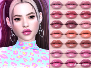 Sims 4 — Liliana Lipstick by MSQSIMS — This glossy Lipstick is available in 30 Swatches. It is suitable for Female/Male