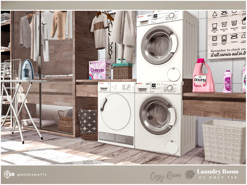 The Sims Resource - Cozy Laundry Room CC only TSR