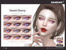 Sims 4 — Sweet Cherry Eyeshadow N1 by DANDAN-owo — Eyeshadow category *32 swatches *all genders *Children and toddlers