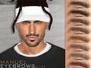 Sims 4 — [Patreon] Manuel Eyebrows N147 by MagicHand — Natural eyebrows in 13 colors - HQ Compatible. Preview - CAS