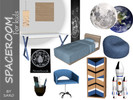 Sims 4 — Space bedroom kids by SSR99 — This is a cute space-themed bedroom set for kids! It includes items including a