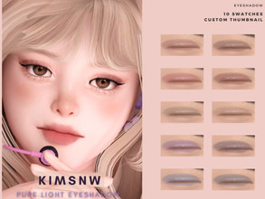 Sims 4 — KIMSNW | PURE LIGHT EYESHADOW by Kimsnw — 10 Swatches Custom Thumbnail
