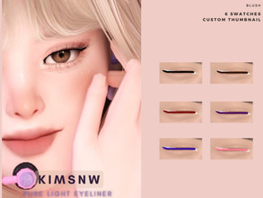 Sims 4 — KIMSNW | PURE LIGHT EYELINER by Kimsnw — 6 Swatches Custom Thumbnail