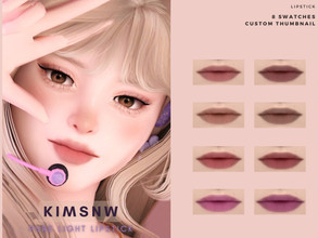 Sims 4 — KIMSNW | PURE LIGHT LIPSTICK by Kimsnw — 8 Swatches Custom Thumbnail