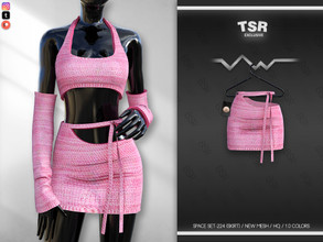 Sims 4 — SPACE SET-224 (SKIRT) BD704 by busra-tr — 10 colors Adult-Elder-Teen-Young Adult For Female Custom thumbnail