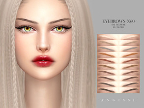 Sims 4 — Eyebrows n60 by ANGISSI — *For all questions go here - angissi.tumblr.com *10 colors *HQ compatible *Female