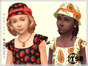 Sims 4 — Hat Bow child by bukovka — Hat for child of girls. Installed standalone, my new mesh is included. Suitable for