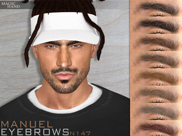 Sims 4 — [Patreon] Manuel Eyebrows N147 by MagicHand — Natural eyebrows in 13 colors - HQ Compatible. Preview - CAS