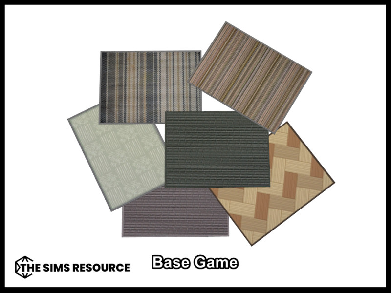 Sims 4 The Rattan Effect Rugs by seimar8