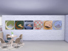 Sims 4 — Patchwork Moonscape by Morrii — Patchwork Moonscape Canvas